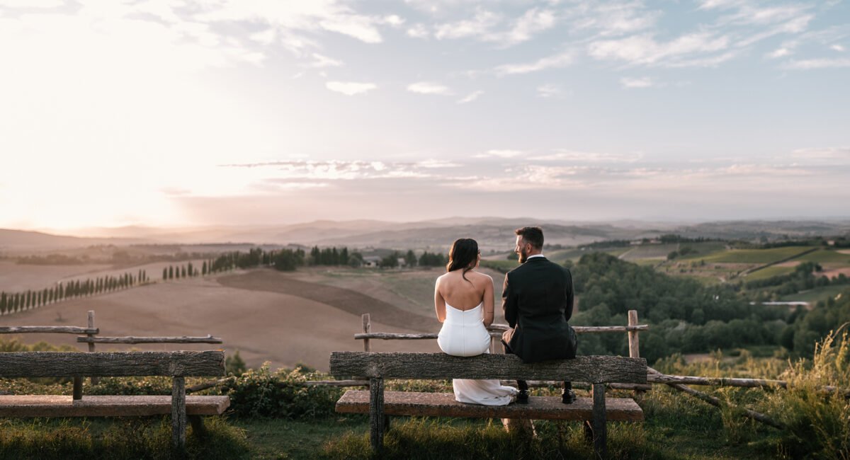 Destination wedding photographer in Tuscany capturing emotional ceremony moments