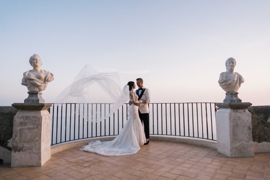 Destination wedding photographer ravello in villa cimbrone